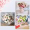 36 Sheets Double Sided Flower Wrapping Paper Floral Bouquet Paper Waterproof Florist Packaging Paper with Satin Ribbon and Gold Border for Graduation Wedding Mothers Day Party(Pink Series)